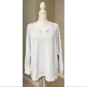 Aerie Oversized Raw Hem Sweatshirt - L